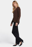 NYDJ Cashmere Classic V-Neck Sweater  - Brown