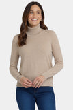 NYDJ Cashmere Turtleneck Sweater  - Taupe