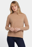 NYDJ Cashmere Turtleneck Sweater  - Tan