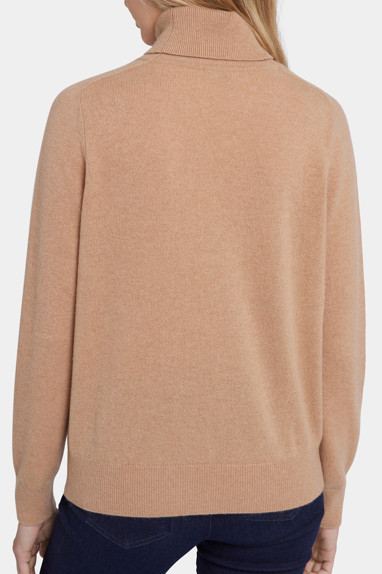 NYDJ Cashmere Turtleneck Sweater  - Tan