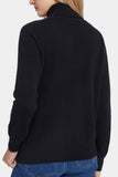 NYDJ Cashmere Turtleneck Sweater  - Black