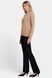 NYDJ Cashmere Crewneck Cardigan  - Tan