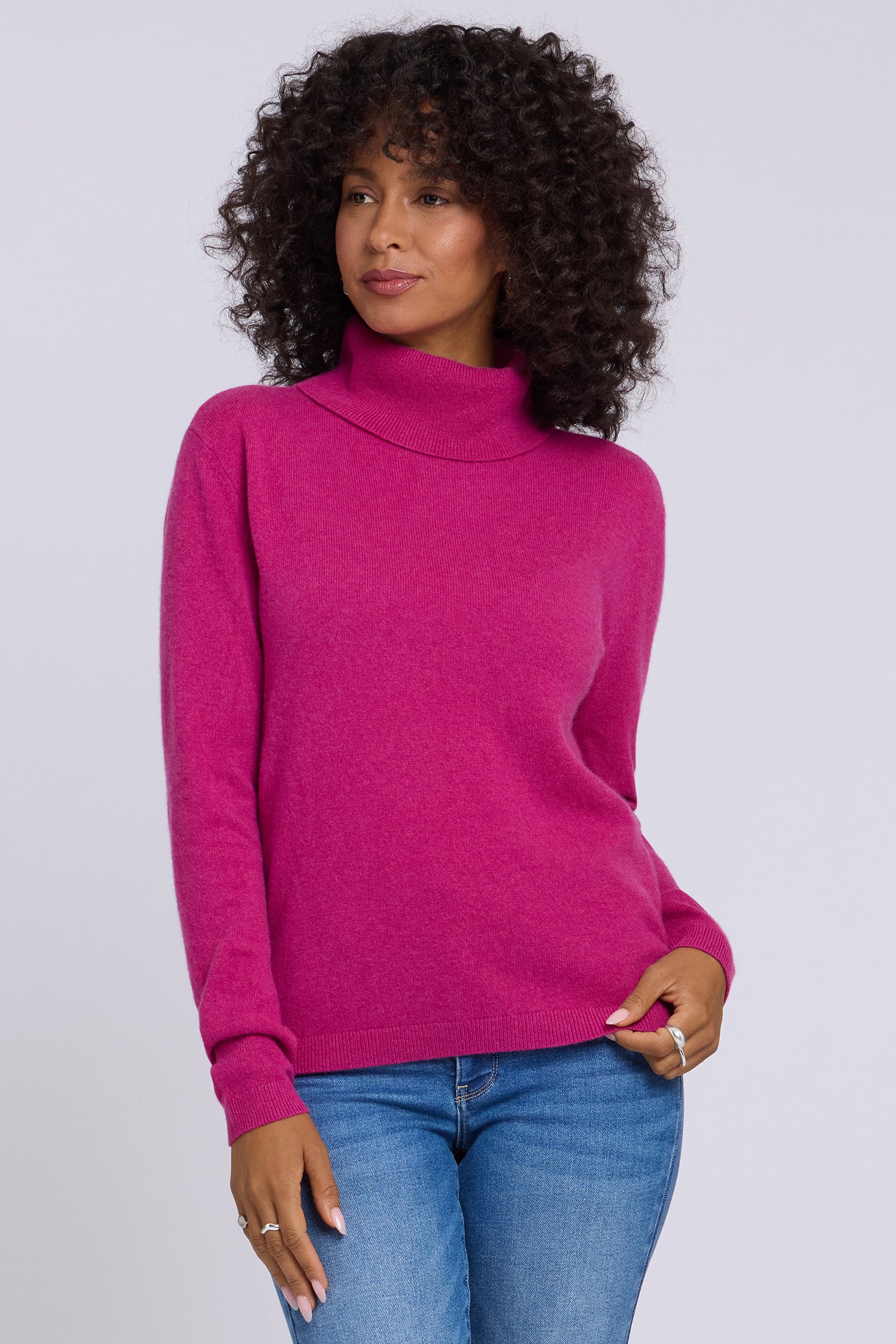 NYDJ Cashmere Essential Turtleneck Sweater  - Jazzy