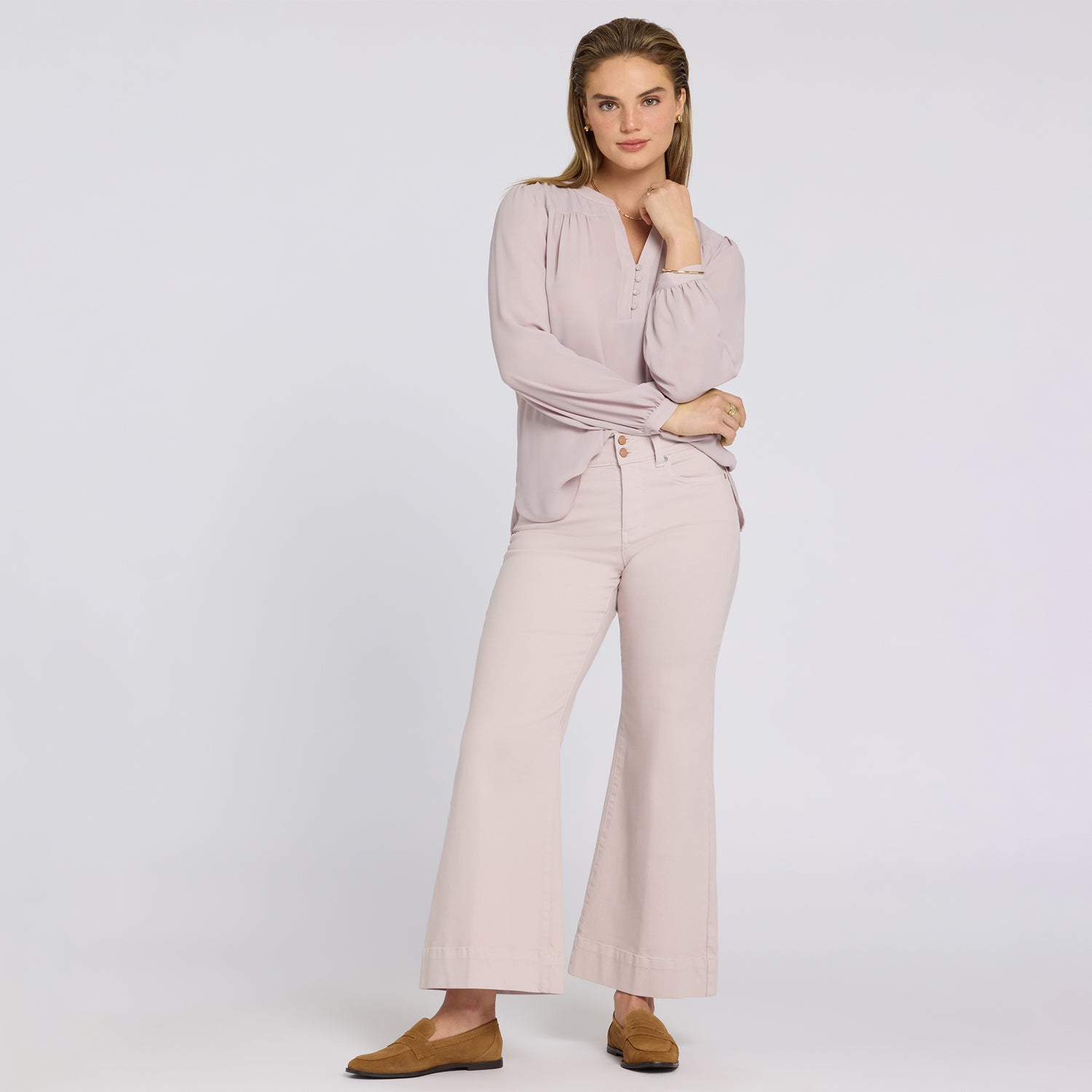 Mia Palazzo Ankle Jeans In Cool Embrace® Denim With High Rise