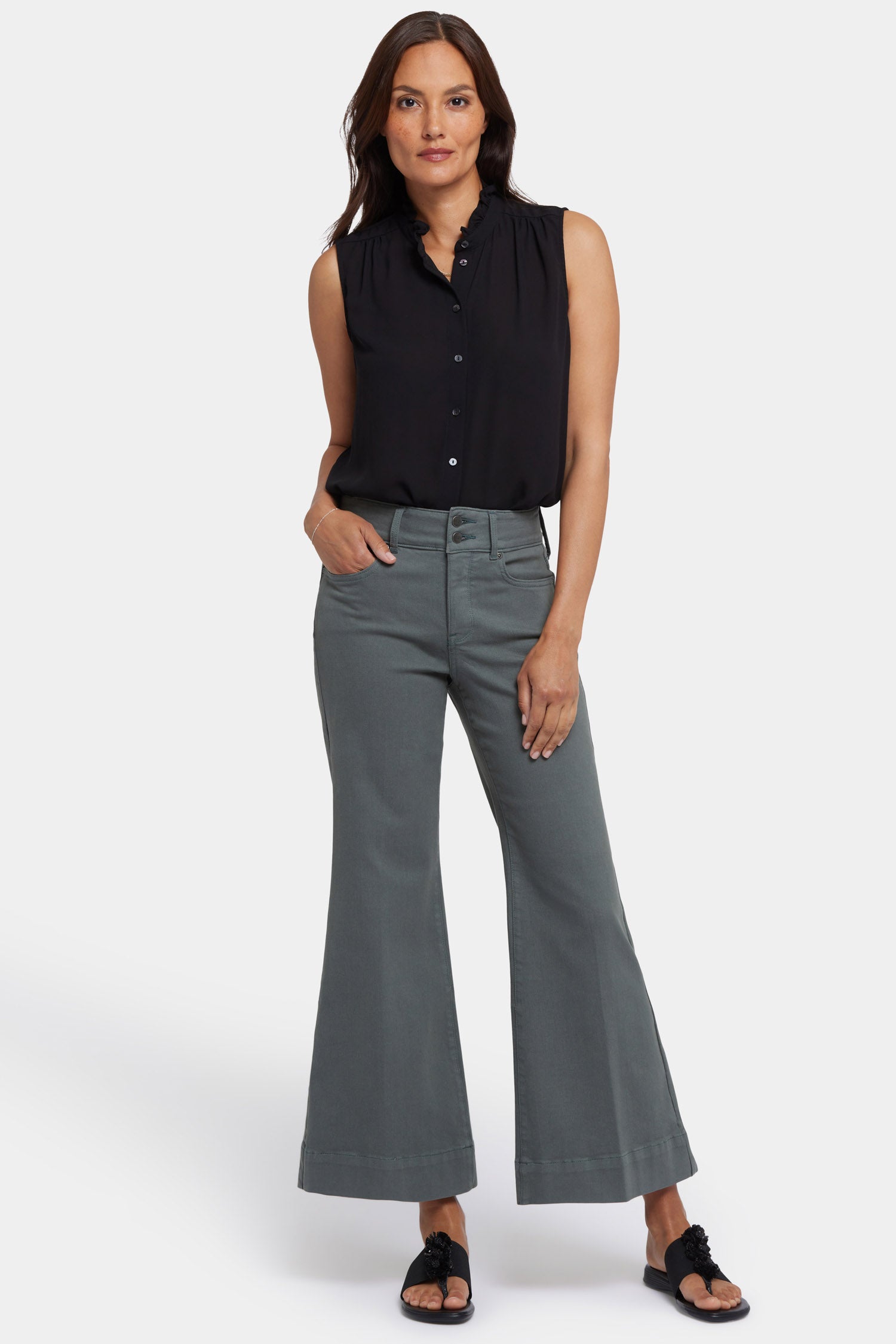 Mia Palazzo Ankle Jeans In Cool Embrace® Denim With High Rise