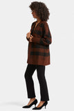 NYDJ Checked Cardigan  - Black/Chocolate