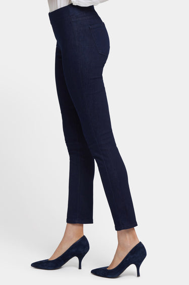 NYDJ Alina Skinny Ankle Pull-On Jeans With Side Slits - Rinse