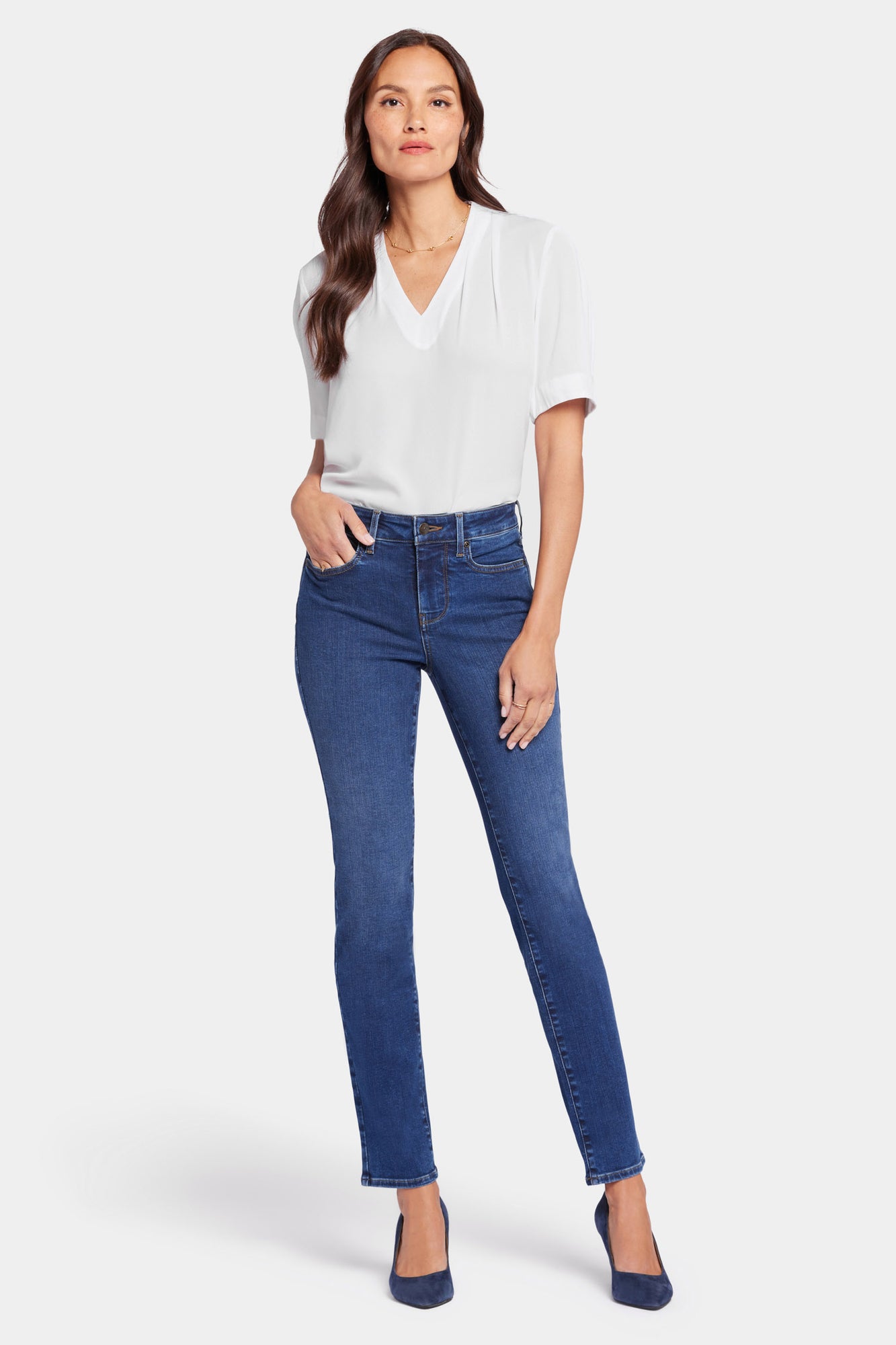 Sheri Slim Jeans - Cooper Blue | NYDJ