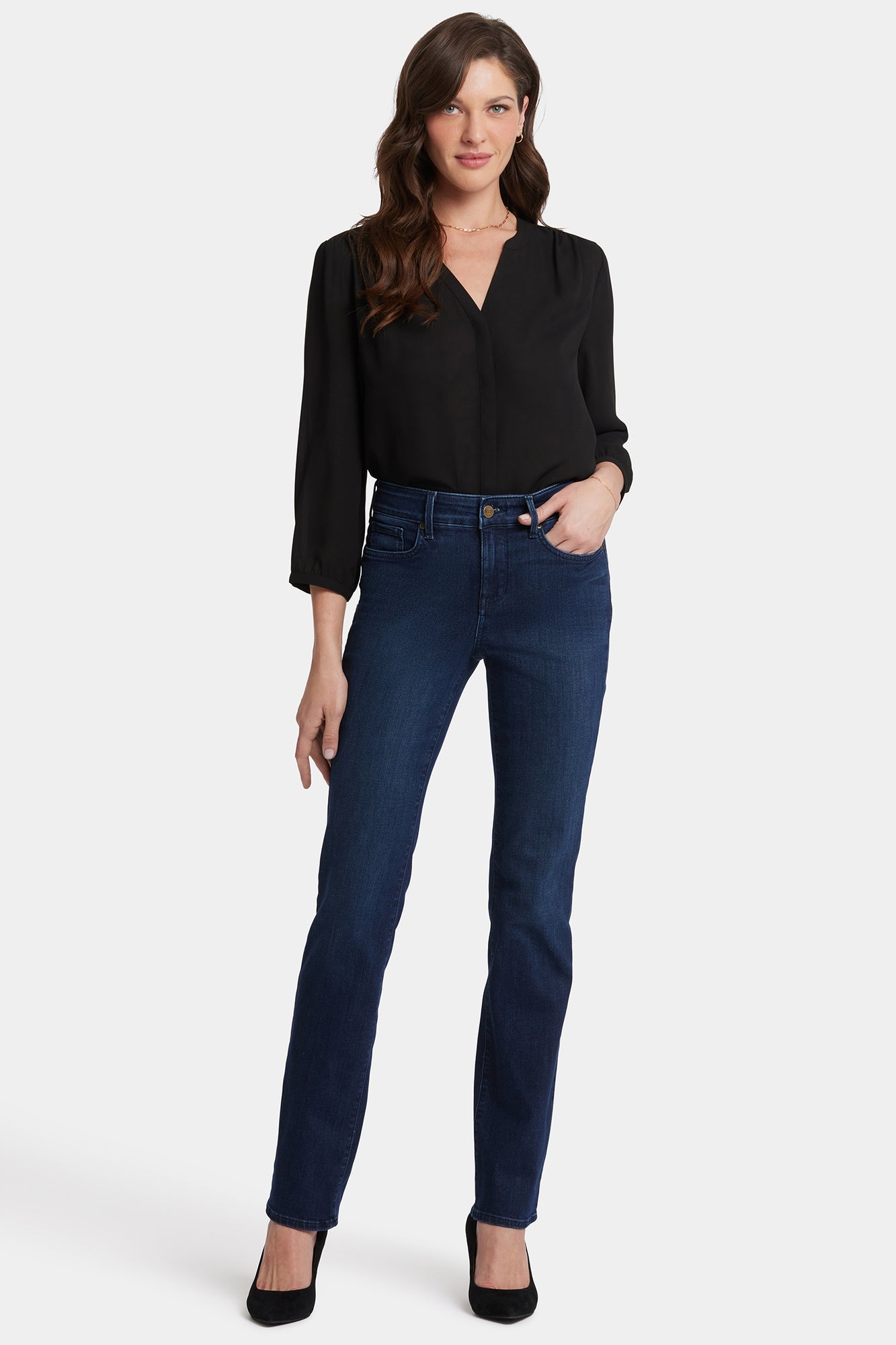 NYDJ Marilyn Straight Jeans  - Denslowe