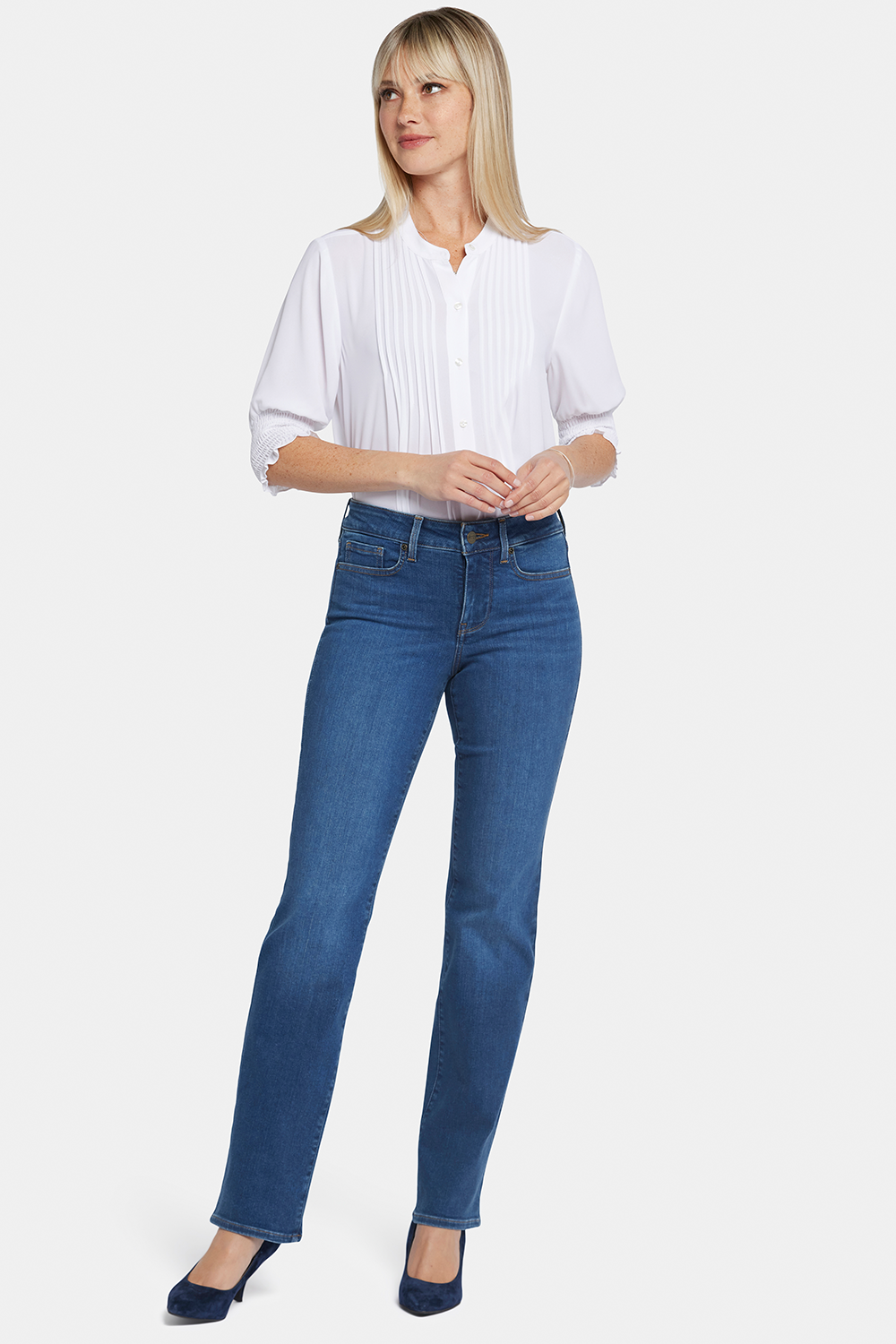 NYDJ Marilyn Straight Jeans  - Presidio