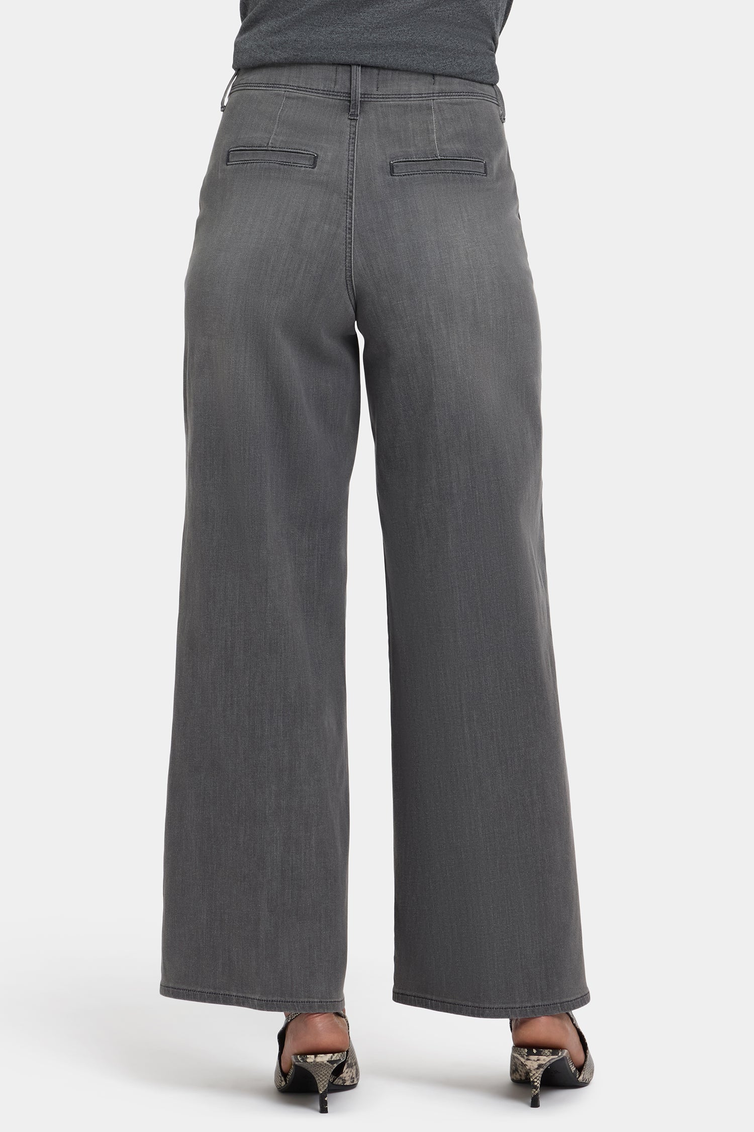 NYDJ Mona Wide Leg Trouser Jeans With High Rise - Chateau Shadow