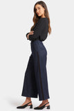 NYDJ Mona Wide Leg Trouser Jeans With High Rise And Side Seam Flocking - Lightweight Rinse