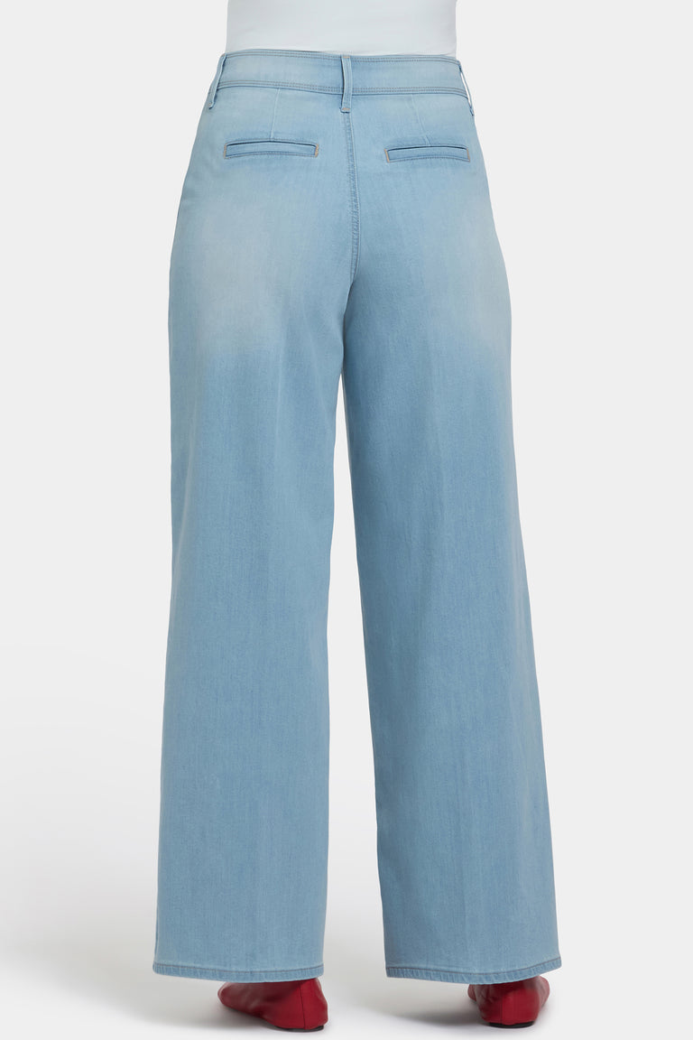 NYDJ Mona Wide Leg Trouser Jeans With High Rise - Oceanfront