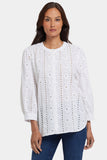 NYDJ Bonnie Blouse  - Optic White