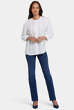 NYDJ Bonnie Blouse  - Optic White