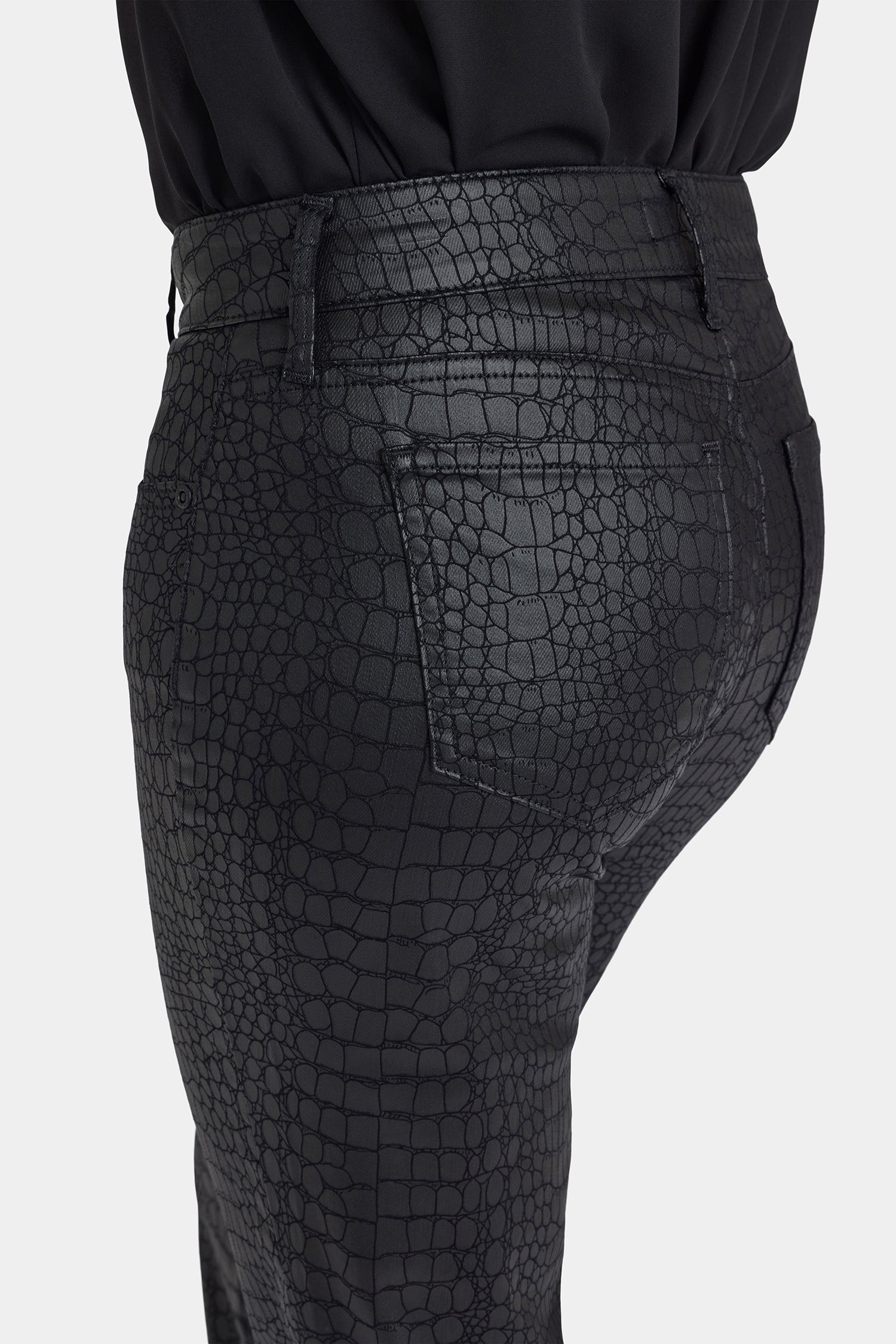 パンツ semantic design python coated pants Semantic Design Whisker