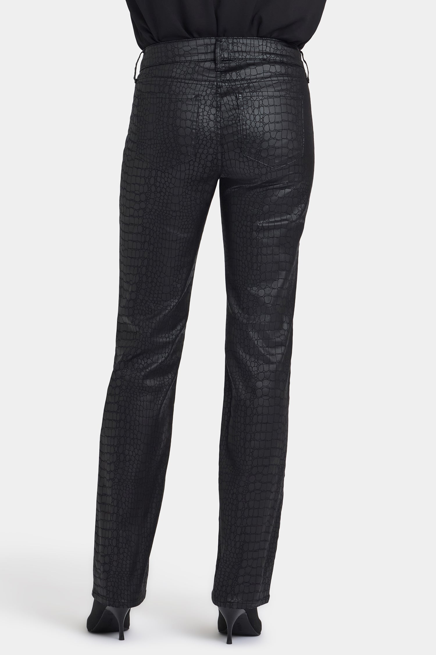 the black gene python leather pants