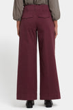 NYDJ Mona Wide Leg Trouser Jeans With High Rise - Sienna Red