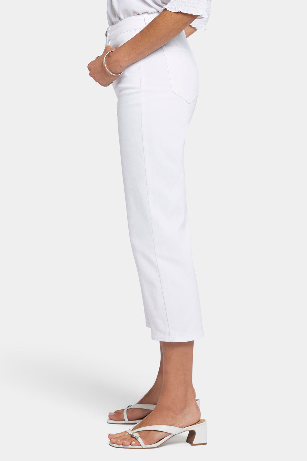 NYDJ Joni Relaxed Capri Jeans With High Rise - Optic White