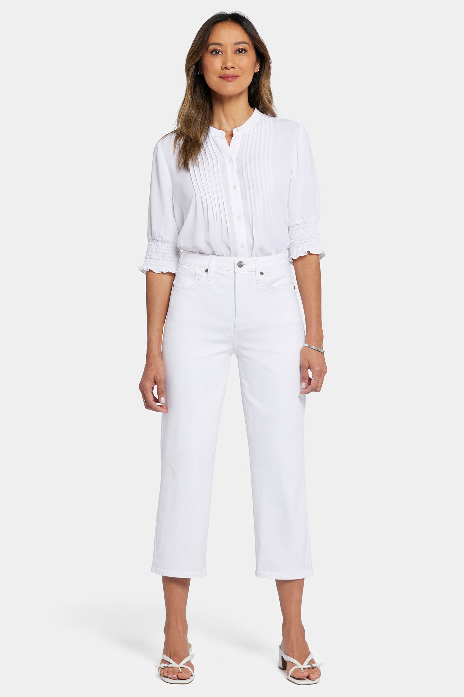 NYDJ Joni Relaxed Capri Jeans With High Rise - Optic White