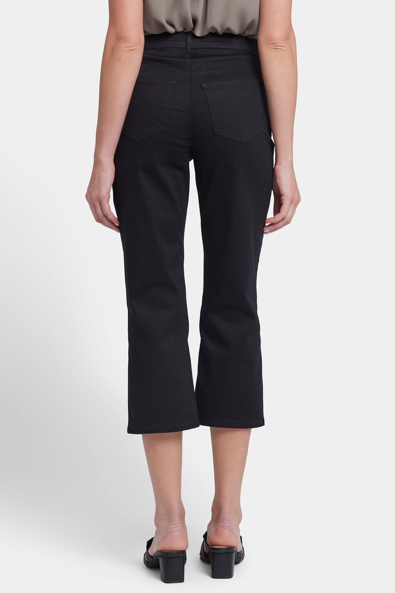 NYDJ Joni Relaxed Capri Jeans With High Rise - Black