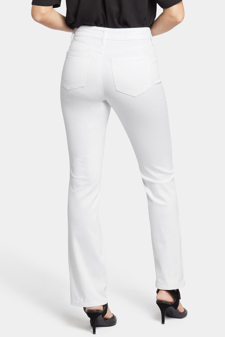 NYDJ Ellison Straight Jeans With High Rise - Optic White