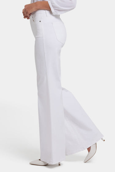 NYDJ Mia Palazzo Jeans With High Rise - Optic White
