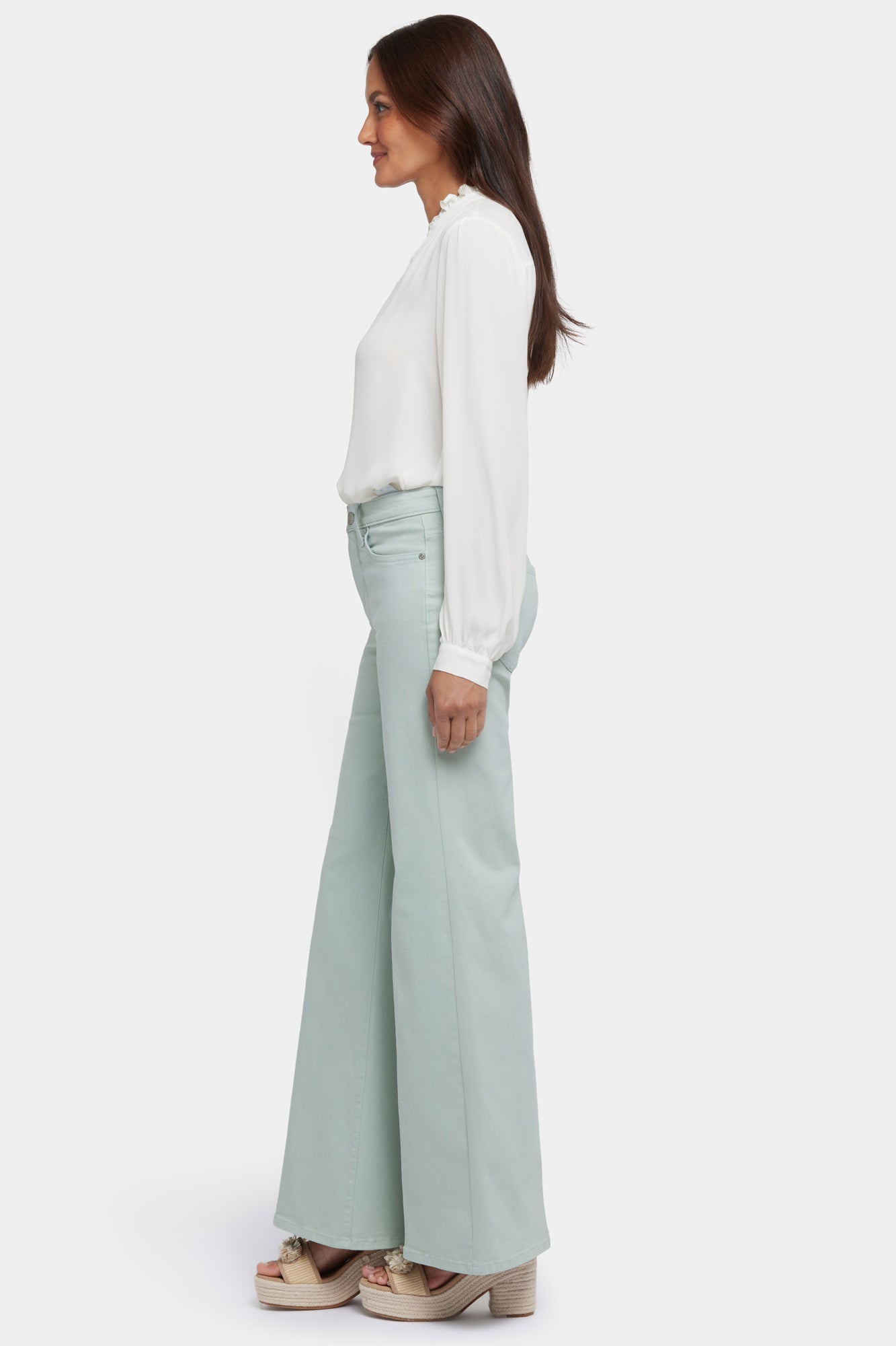 NYDJ Mia Palazzo Jeans With High Rise - Tomatillo