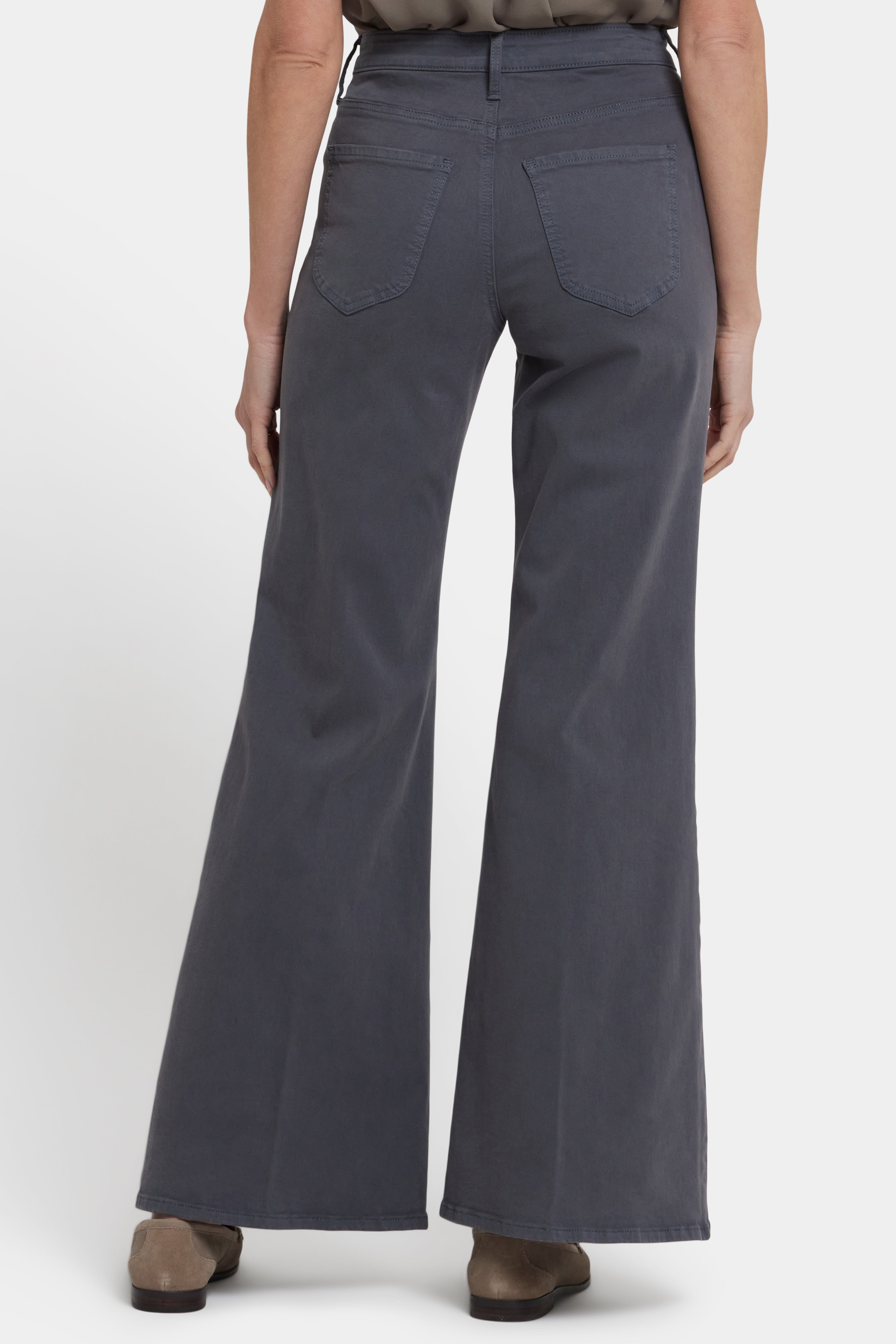 Mia Palazzo Jeans With High Rise - Vintage Charcoal Grey | NYDJ