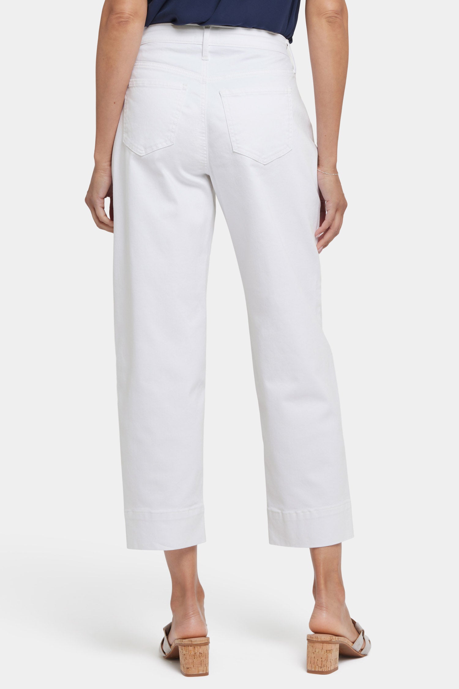 NYDJ Balloon Ankle Jeans With Pleats - Optic White