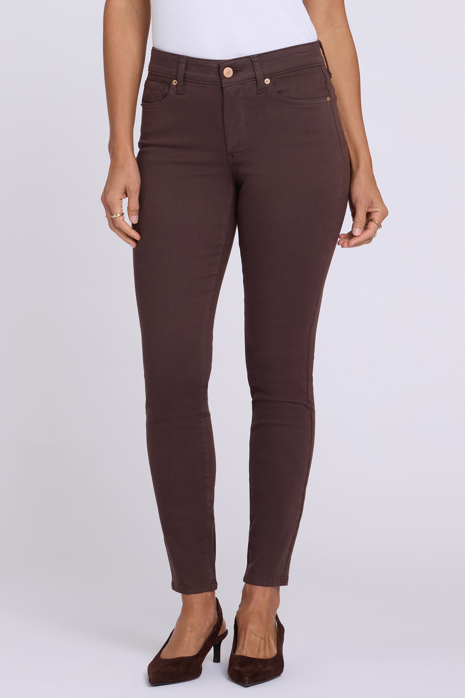 NYDJ Ami Skinny Jeans  - Bitter Chocolate