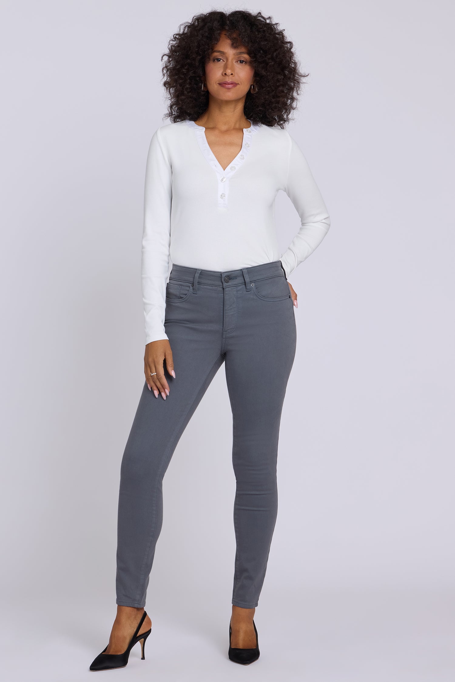 NYDJ Ami Skinny Jeans  - Vintage Charcoal