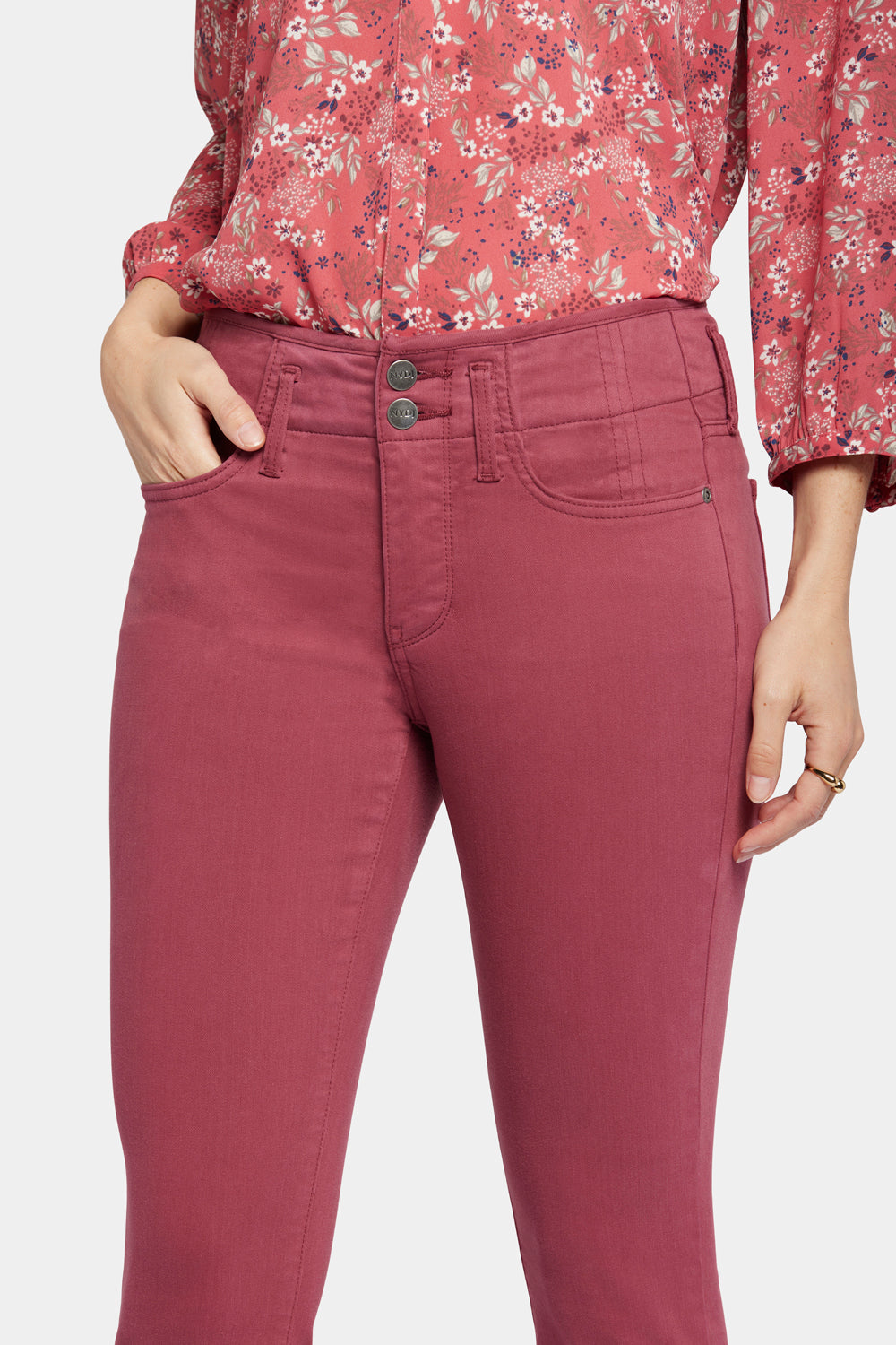 NYDJ Ami Skinny Jeans  - Cranberry Pie