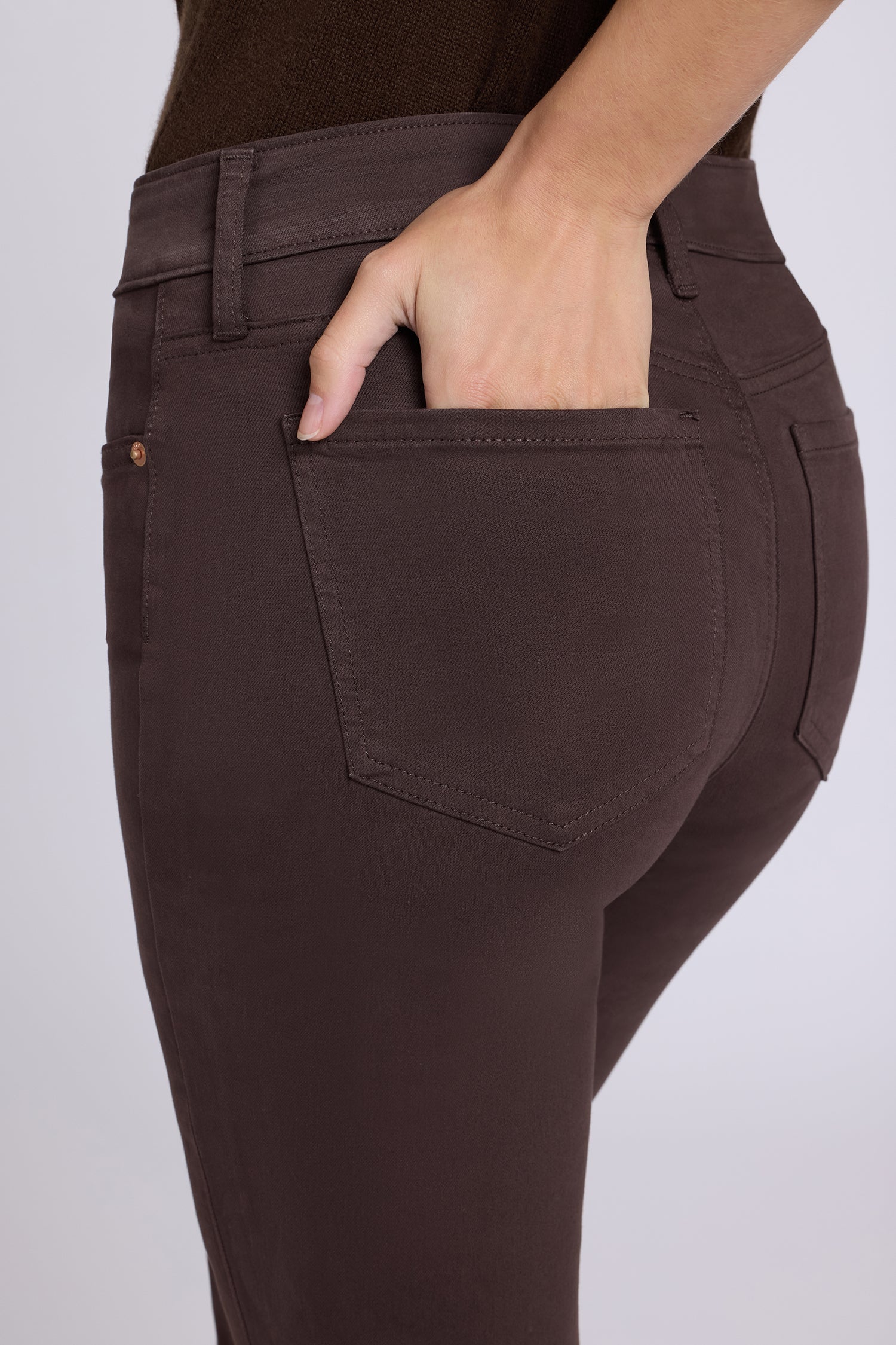 NYDJ Barbara Bootcut Jeans  - Bitter Chocolate