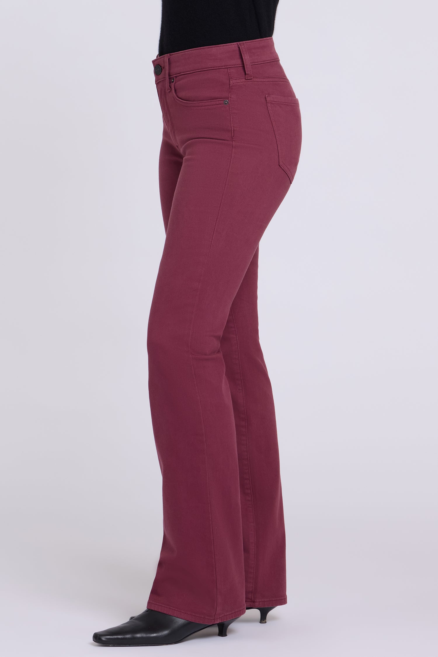 NYDJ Barbara Bootcut Jeans  - True Burgundy