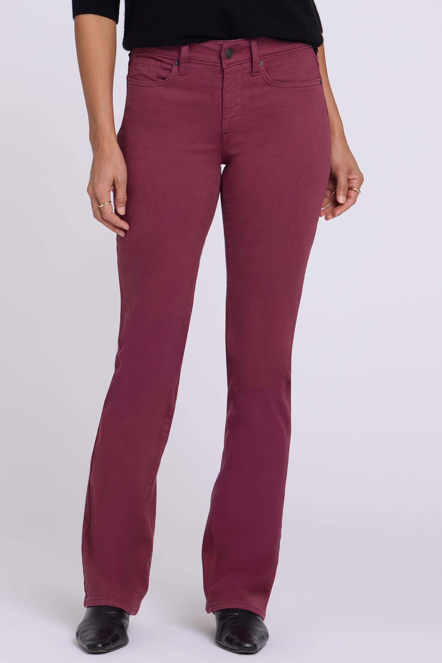 NYDJ Barbara Bootcut Jeans  - True Burgundy