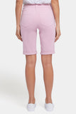 NYDJ Briella 11 Inch Denim Shorts With Roll Cuffs - Pink Nectar