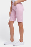 NYDJ Briella 11 Inch Denim Shorts With Roll Cuffs - Pink Nectar