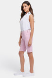 NYDJ Briella 11 Inch Denim Shorts With Roll Cuffs - Pink Nectar