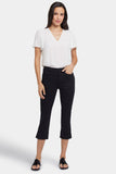 NYDJ Chloe Capri Jeans With Side Slits - Black