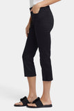 NYDJ Chloe Capri Jeans With Side Slits - Black