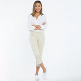 NYDJ Chloe Capri Jeans With Side Slits - Feather