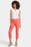 NYDJ Chloe Capri Jeans With Side Slits - Fruit Punch