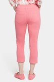 NYDJ Chloe Capri Jeans With Side Slits - Pink Punch