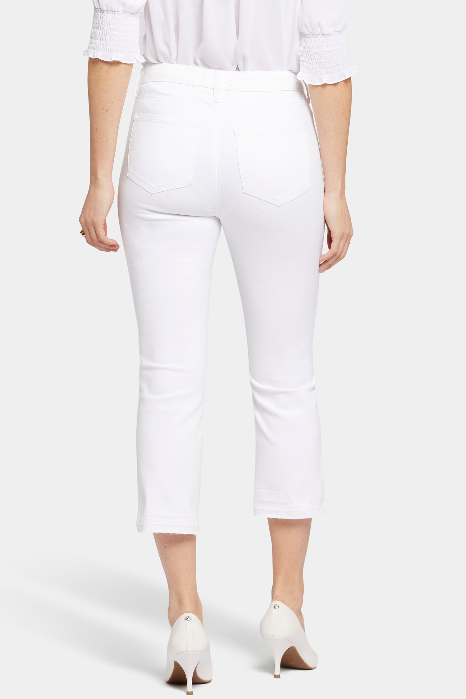 NYDJ Chloe Capri Jeans With High Rise And Released Hems - Optic White