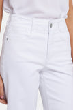 Brigitte Wide Leg Capri Jeans - Optic White