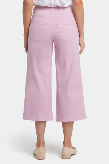 NYDJ Brigitte Wide Leg Capri Jeans With High Rise - Pink Nectar