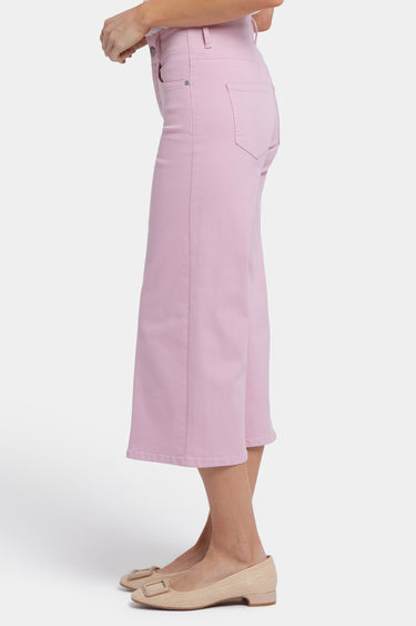 NYDJ Brigitte Wide Leg Capri Jeans With High Rise - Pink Nectar