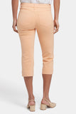 NYDJ Marilyn Straight Crop Jeans With Double-Button Waistband And 2" Hems - Apricot Nectar