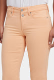 NYDJ Marilyn Straight Crop Jeans With Double-Button Waistband And 2" Hems - Apricot Nectar